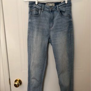 Light blue garage skinny jeans